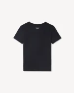 Boke Flower Embroidery T-Shirt in Black Tee back view