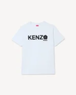 Kenzo Flower Loose T-Shirt In White front view