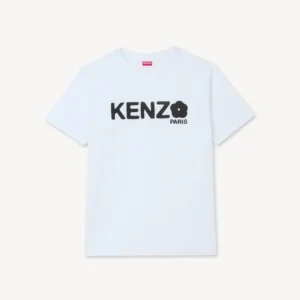 Kenzo Flower Loose T-Shirt In White front view