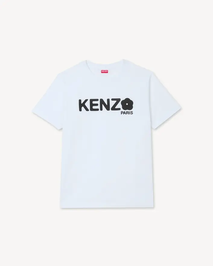 Kenzo Flower Loose T-Shirt In White front view
