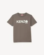 KENZO Flower Loose T-Shirt グレー フロントデザイン