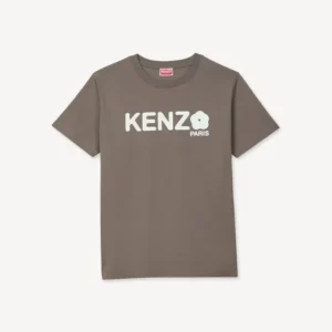 KENZO Flower Loose T-Shirt グレー フロントデザイン