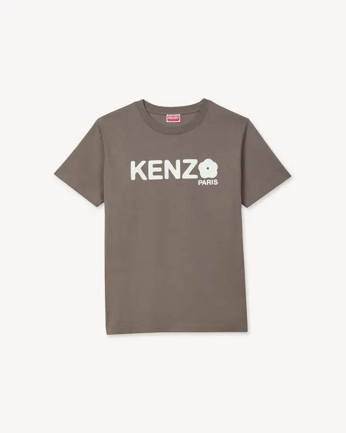 KENZO Flower Loose T-Shirt グレー フロントデザイン