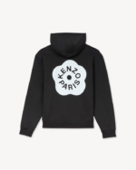 Boke Flower Cotton Hoodie Tee Black 背面
