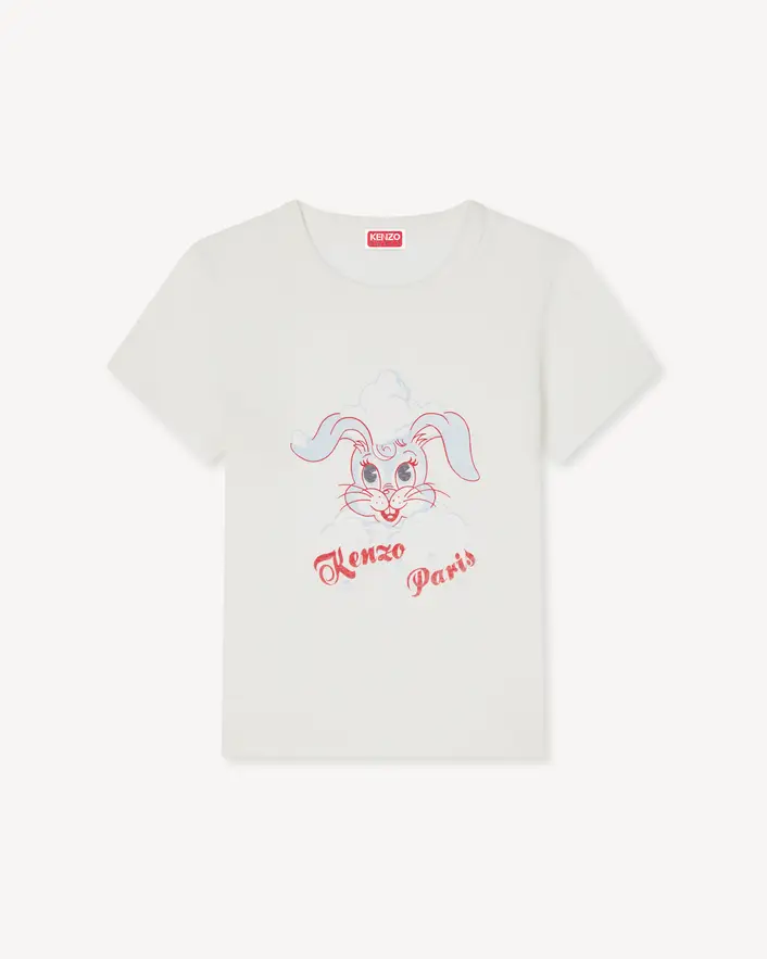 Kenzo Winter T-Shirt in White Front Kenzo Winter T-Shirt in White front view