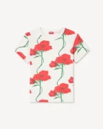 Kenzo Rose T-Shirt In White Front View