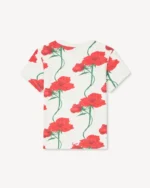 Kenzo Rose T-Shirt In White Back View