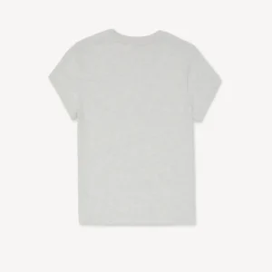 Kenzo Signature Embroidered T-Shirt in Pale Grey back view