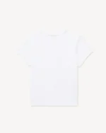 Kenzo Tulip Embroidered T-Shirt In White Back View