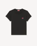 KENZO Tulip Embroidered T-Shirt ブラック フロントデザイン