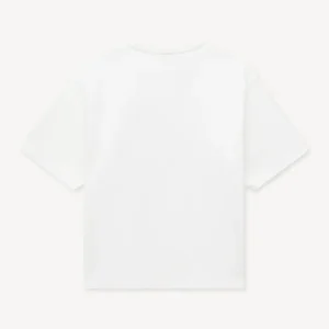 Kenzo Tulip' Loose T-Shirt in Off White back view