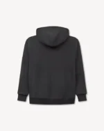 Kenzo Tulip Zip-Up Hoodie in Black back view