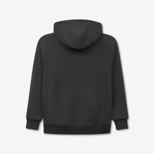 Kenzo Tulip Zip-Up Hoodie in Black back view