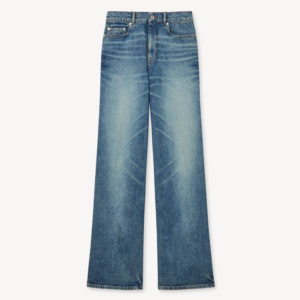 Kenzo ワイド ジーンズ イン ストレッチ Blue 正面
