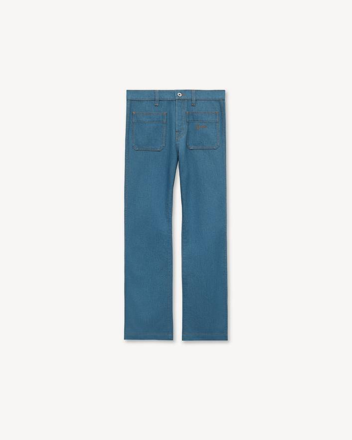 Kenzo フレア パンツ Denim フロント Kenzo フレア パンツ Denim 正面
