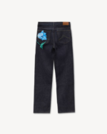 Kenzo Tulip Flower ストレート フィット ジーンズ Blue 背面