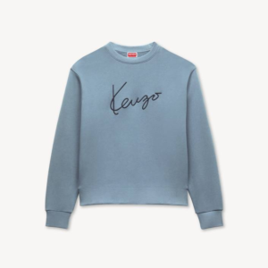 KENZO Signature エンブロイダリー スウェットシャツ アンスラサイト フロント